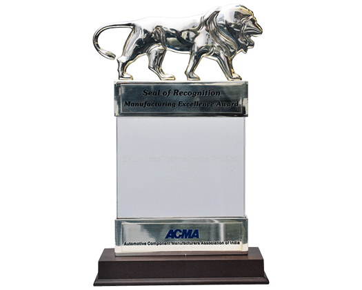 Silver Award for Manufacturing Excellence from ACMA
